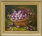  Картина Корзина со сливами