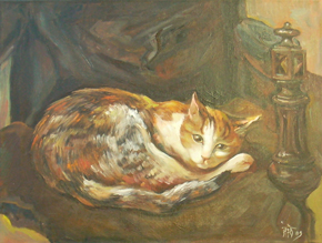 Кошка в Кресле