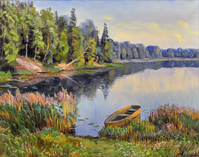 Утро на озере